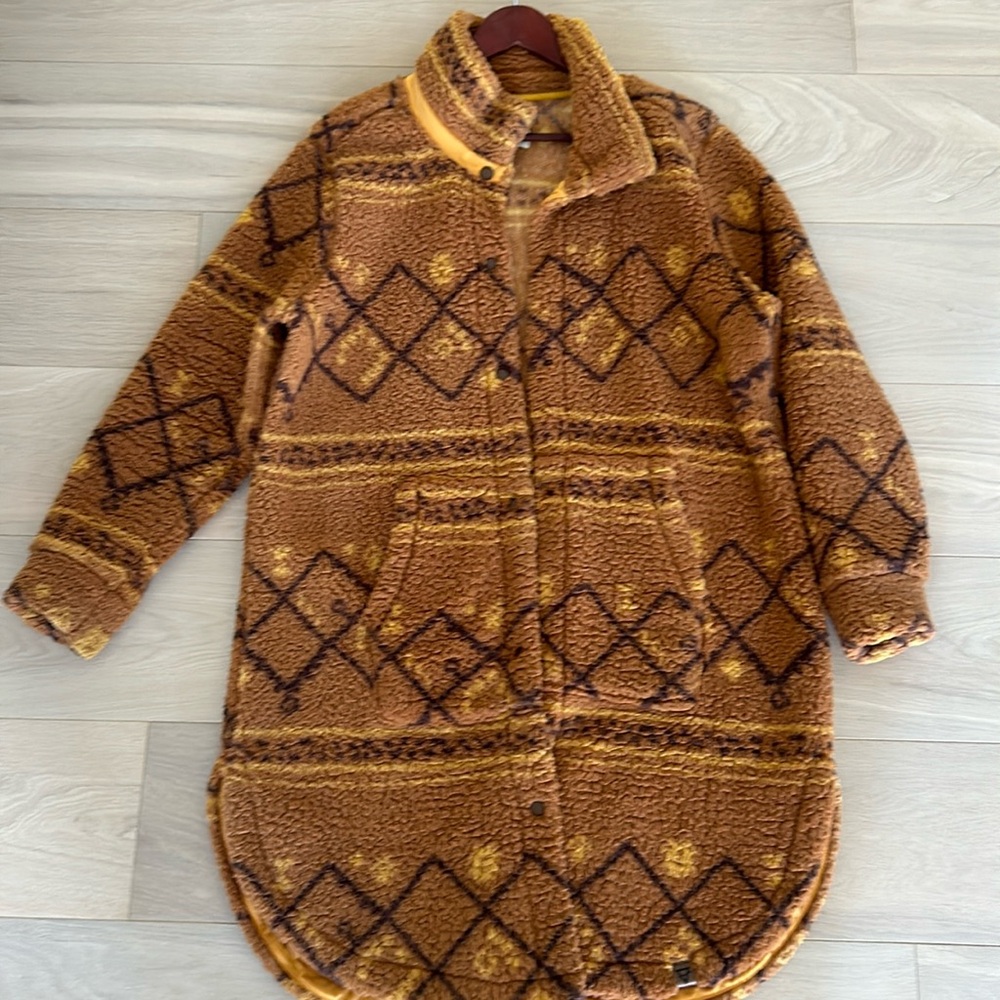 Cozy teddy shirt jacket